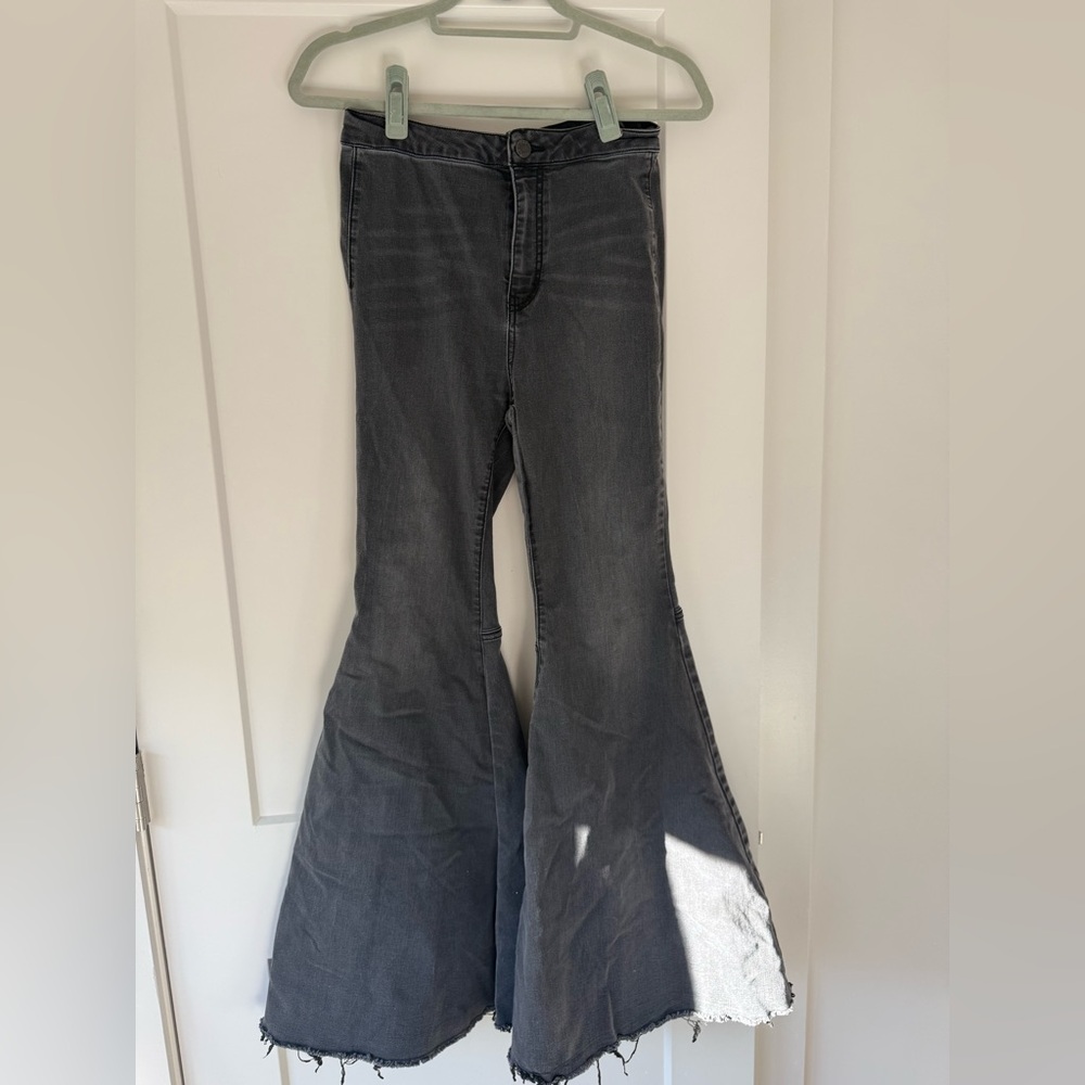Free People Charcoal Denim Pants